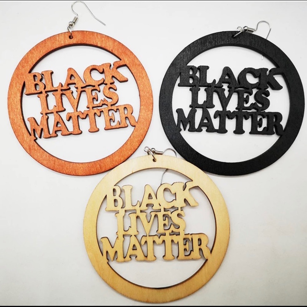 Black lives matter earrings